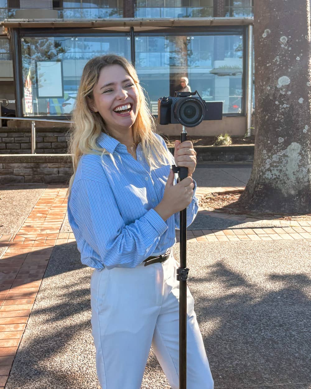 Filming on location in Sydney